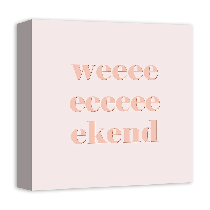 Retro Weekend Canvas Wall Art