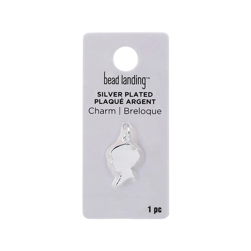 Silver Plated Boy Charm by Bead Landing™