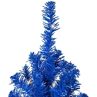 6ft. Pre-Lit Royal Blue Medium Pine Artificial Christmas Tree, Clear Lights