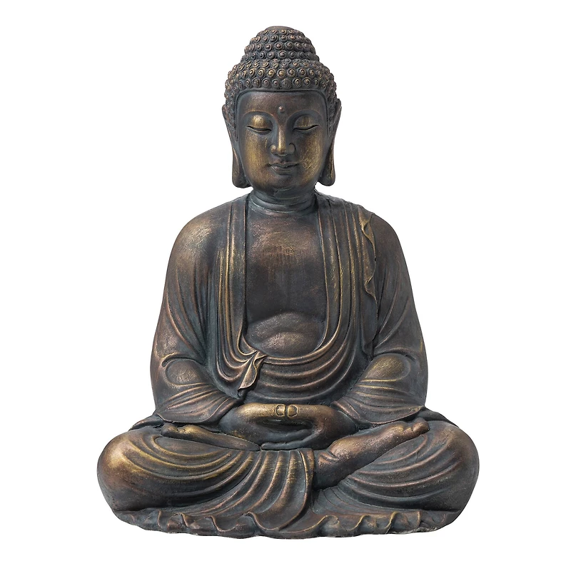 Glitzhome® 23" Meditating Buddha Statue