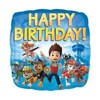 17" Square PAW Patrol ™Happy Birthday Foil Balloon