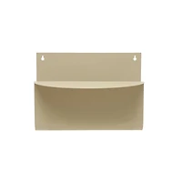 Hello Honey® Cream Decorative Hanging Metal Wall Magazine Shelf