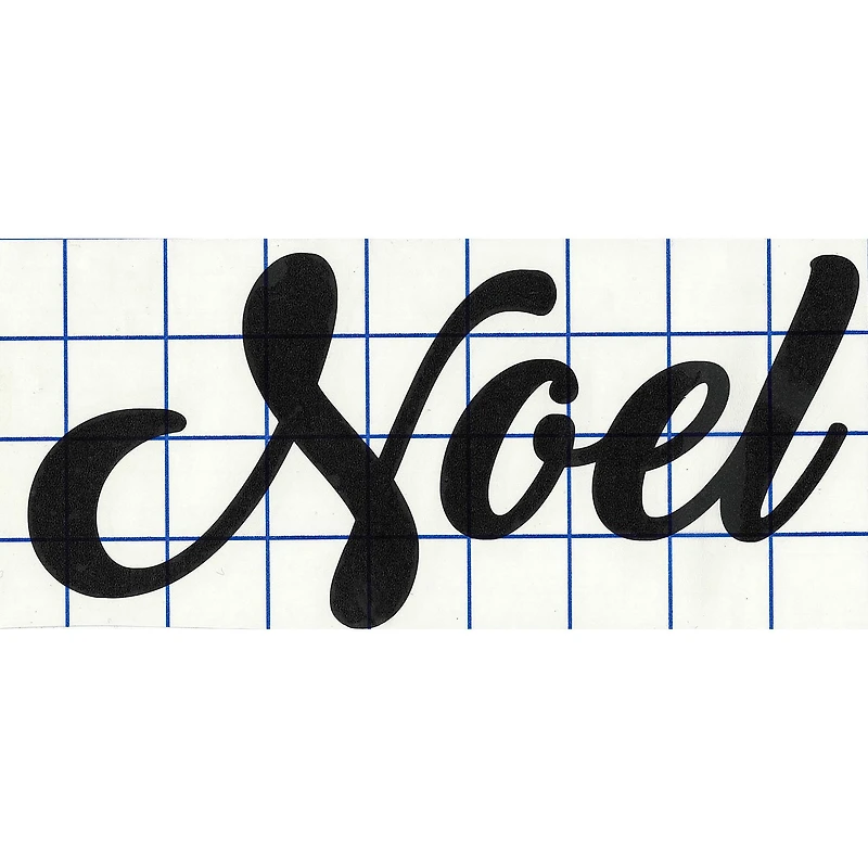 Leisure Arts® Vinyl Matte Black Noel Decal