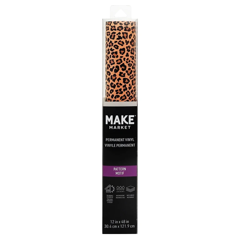 Leopard Pattern Permanent Vinyl by Make Market®