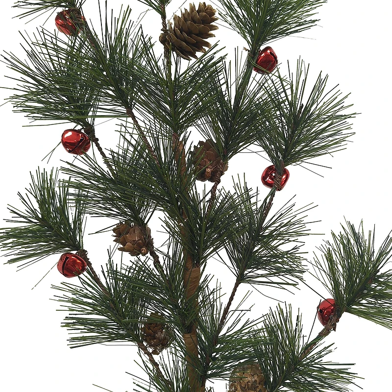 34" Pine, Red Bell & Pinecone Stem by Ashland®