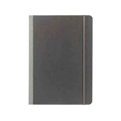 Fabriano® EcoQua Plus A5 Lined Gray Fabric-Bound Notebook