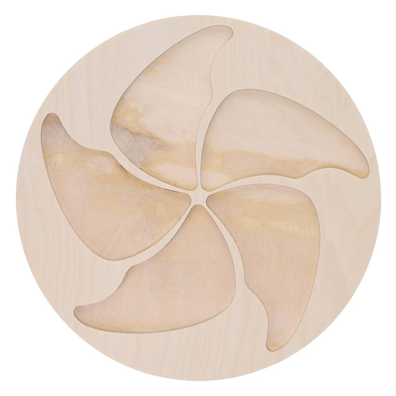 Leisure Arts® 10" Pinwheel Circle Welled Wood Surface