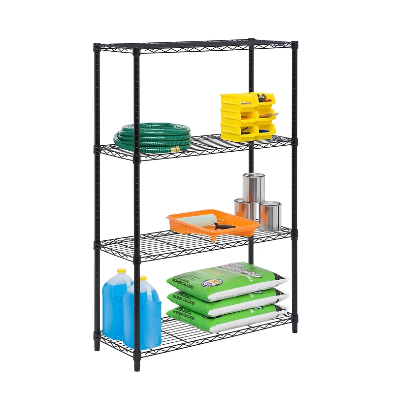 Honey Can Do 4-Tier Shelving Unit, 250 lbs. Capacity
