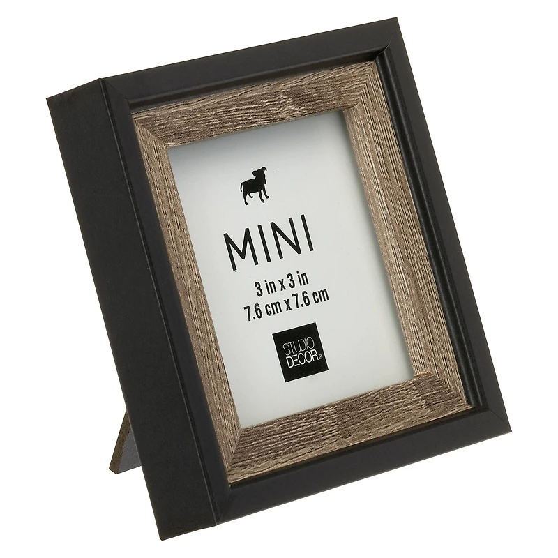 24 Pack: Gray & Black 3" x 3" Mini Frame by Studio Décor®