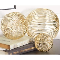 Gold Iron Glam Abstract Sculpture