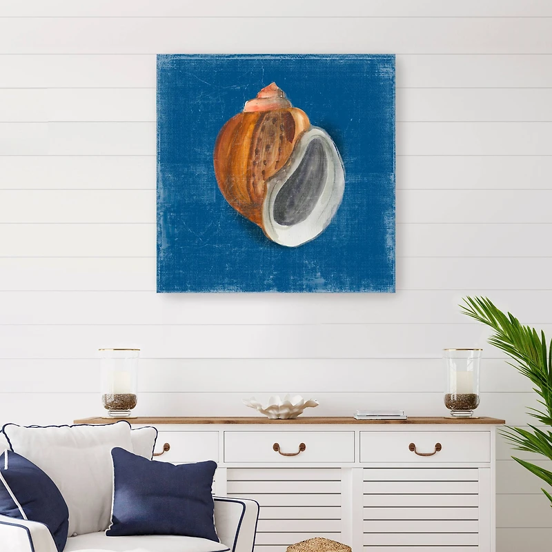 Rosecliff Shell I Canvas Giclee