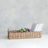 Hello Honey® 23" Natural Rattan Hand-Woven Sectioned Basket
