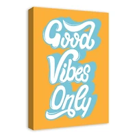 Good Vibes Only Canvas Wall Art