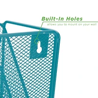 Mind Reader 6 Compartment Vertical Hanging Wall File & Chart Organizer