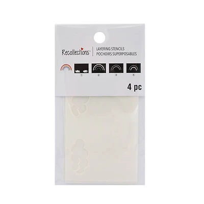 Rainbow Layering Stencils by Recollections™