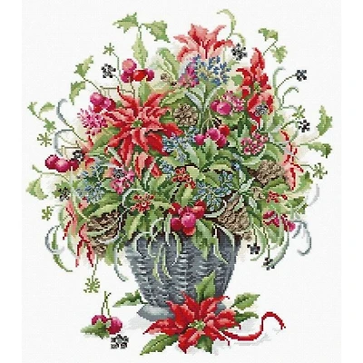 Luca-s December Bouquet? Counted Cross Stitch Kit