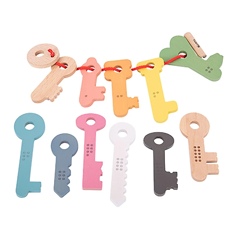TickiT® Rainbow Wooden Keys Play Set