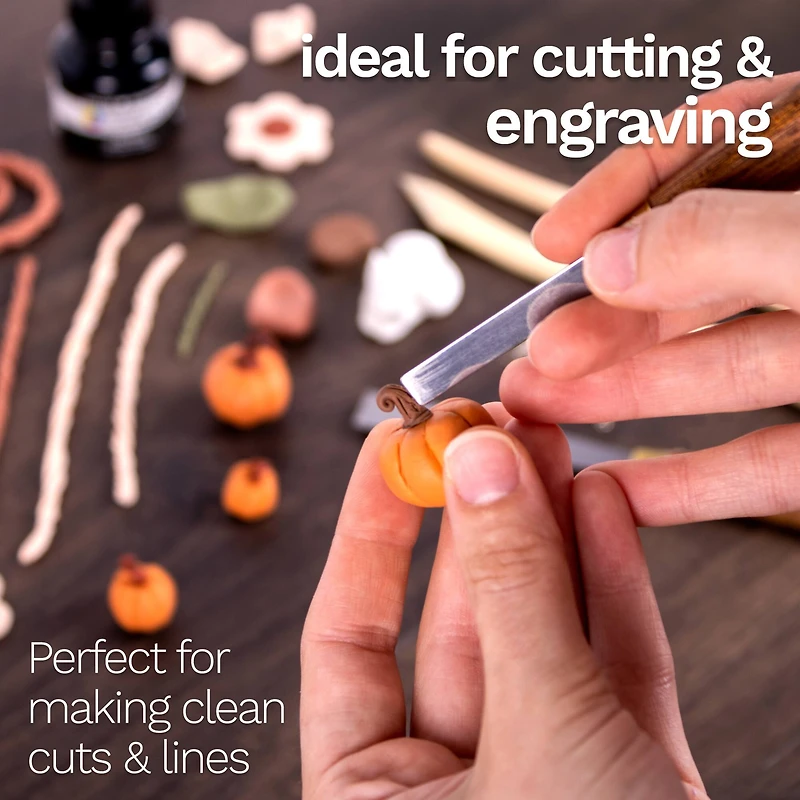 DAS® Steel with Wood Handle Spatula Clay Modeling Tool Set