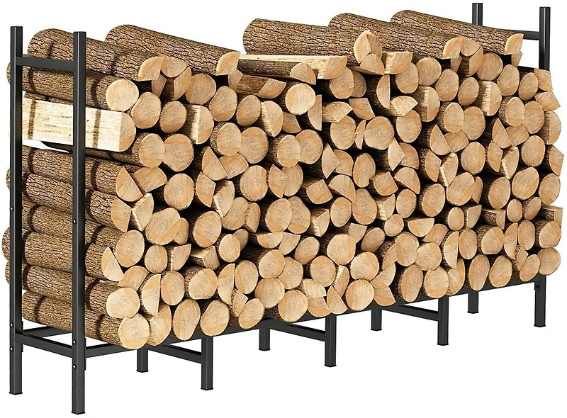 NEX™ 63" Heavy Duty Outdoor Metal Firewood Storage Rack