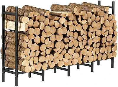 NEX™ 63" Heavy Duty Outdoor Metal Firewood Storage Rack