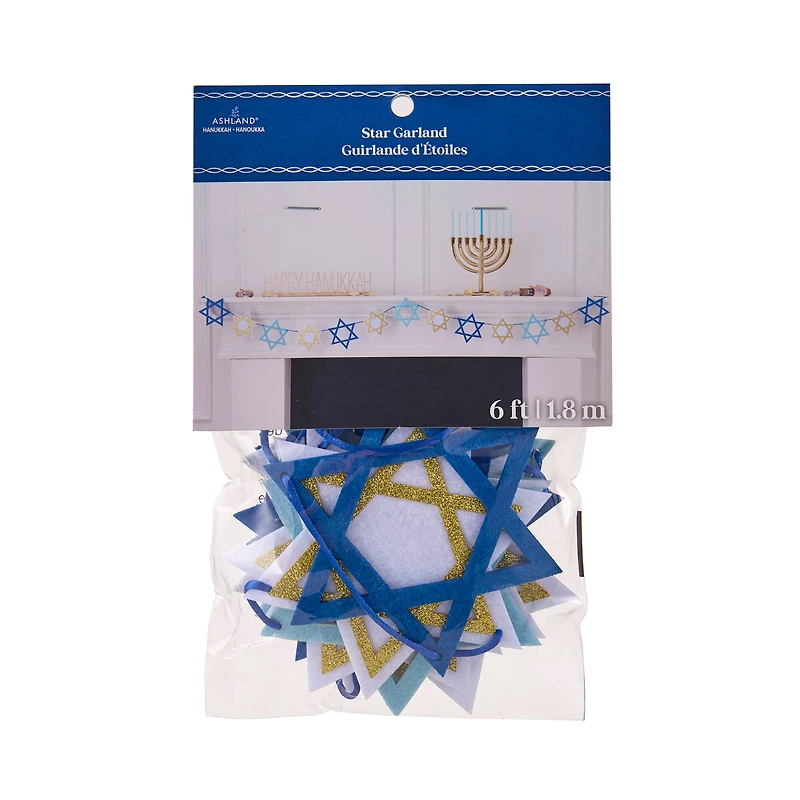 6ft. Star of David Felt Garland by Ashland®