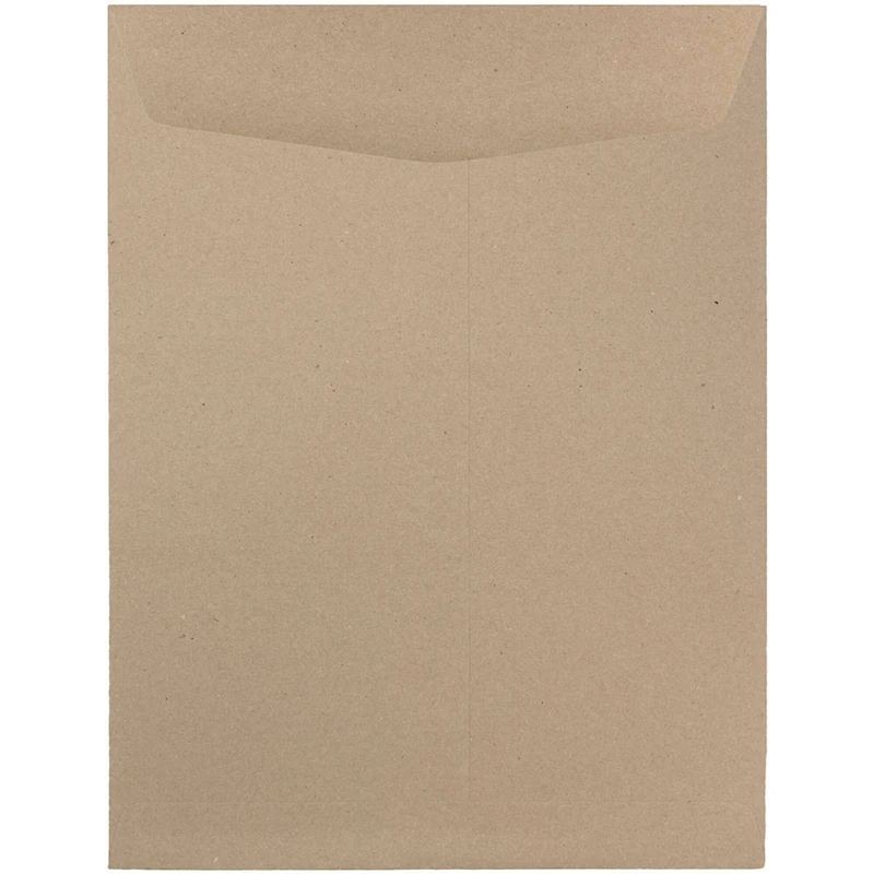 JAM Paper 9" x 12" Brown Kraft Open End Catalog Premium Envelopes