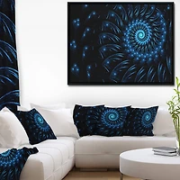 Designart - Endless Spiral Snail Blue