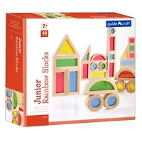 Guidecraft® Junior Rainbow Blocks, 40 Pieces