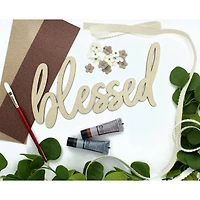 Leisure Arts® 12.75" Wood Blessed Word