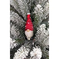 Wizardi 12" Red Glass Gnome Christmas Ornament