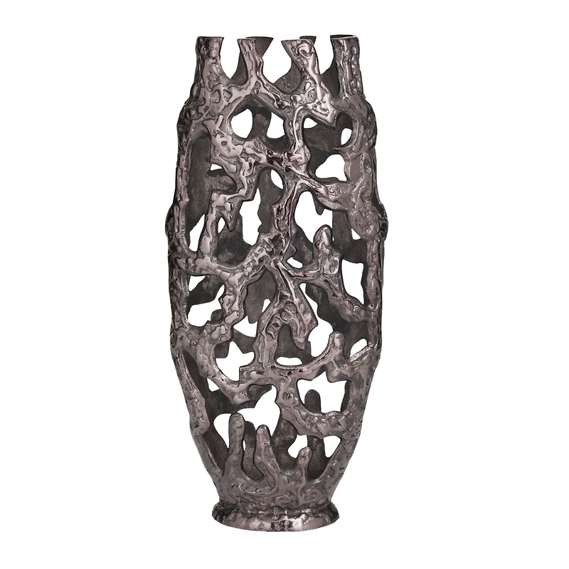 20" Contemporary Aluminum Vase