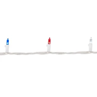 50ct. Red & Blue 4th of July LED Mini Lights