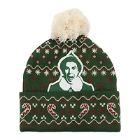 Elf™ Buddy the Elf Face Green Pom Pom Beanie