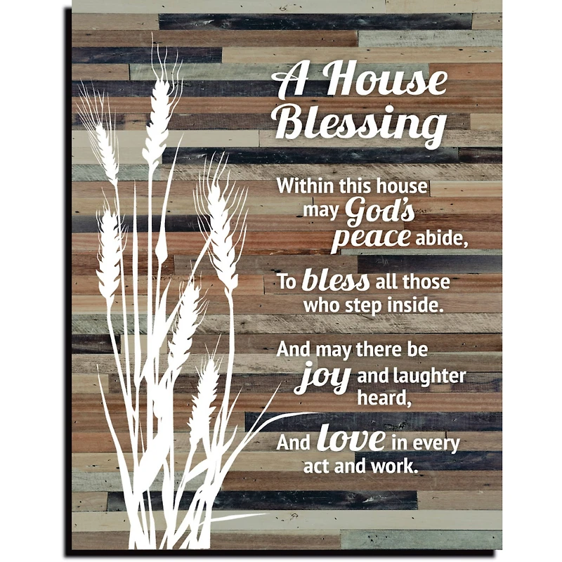 House Blessing Wood Plaque with Easel