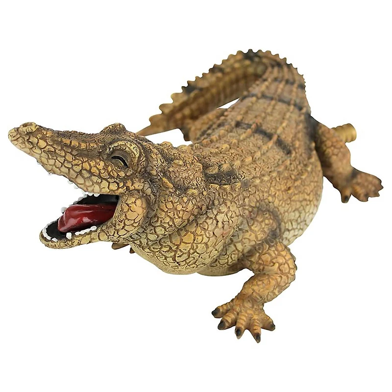 Design Toscano Striker the Alligator Spitter Piped Statue