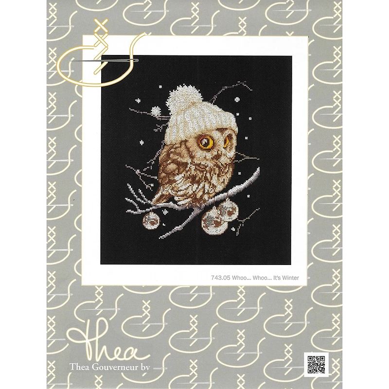 Thea Gouverneur Whoo Winter Cross Stitch Kit