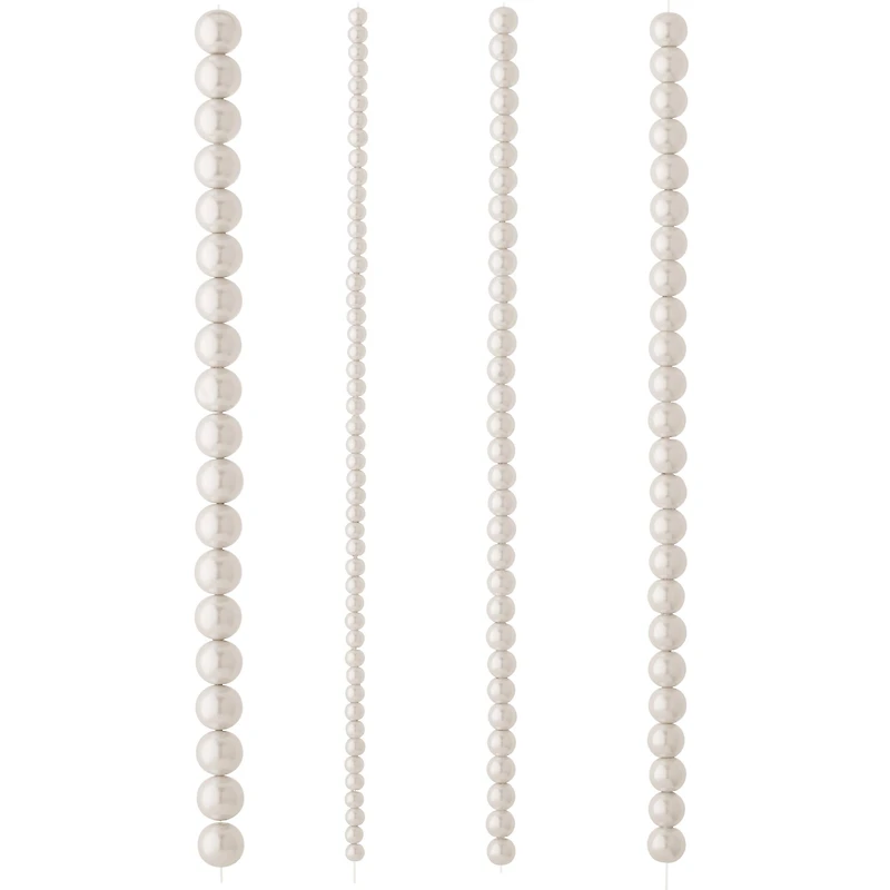 12 Pack: White Pearl Round Beads, 8mm by Bead Landing™