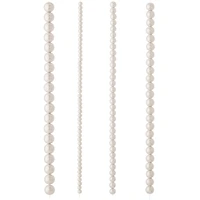 12 Pack: White Pearl Round Beads, 8mm by Bead Landing™
