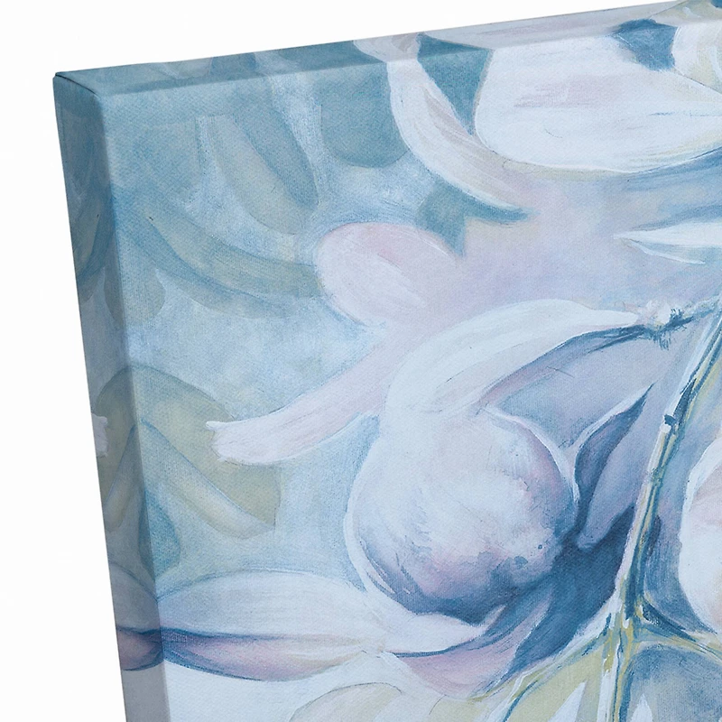 Blue Iris Painting 16" x 20" Canvas Wall Art