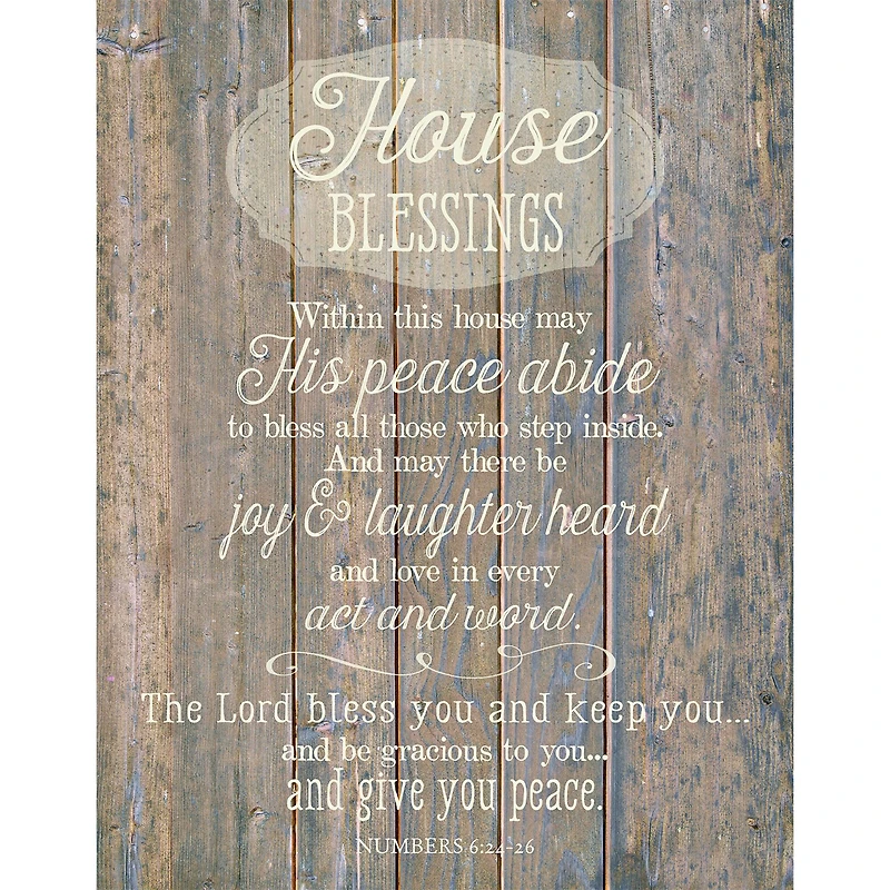 House Blessing Timberland Wall Plaque