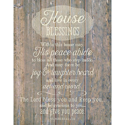 House Blessing Timberland Wall Plaque