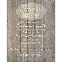 House Blessing Timberland Wall Plaque