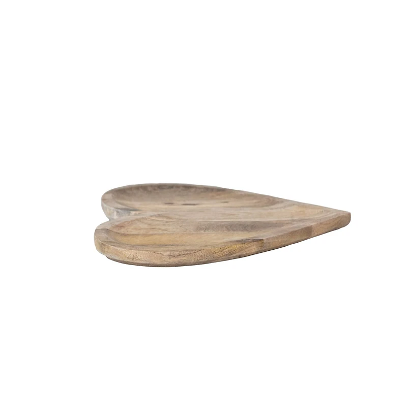 Hello Honey® 13.5" Natural Heartfelt Harvest Mango Wood Bowl