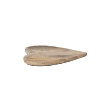 Hello Honey® 13.5" Natural Heartfelt Harvest Mango Wood Bowl