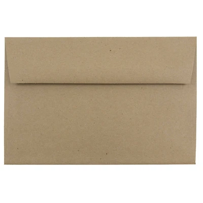 JAM Paper 6" x 9" Brown Kraft Premium Invitation Envelopes