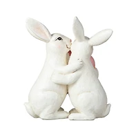 Glitzhome® 7" Easter Loving Bunny Table Décor