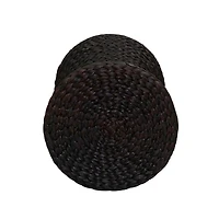 Household Essentials 21" Woven Hyacinth Hourglass End Table