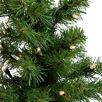 18" Pre-Lit Blackwater Fir Artificial Christmas Tree, Clear Lights