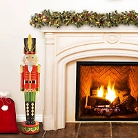 Haute Decor 4ft. Red & Green Christmas Nutcracker