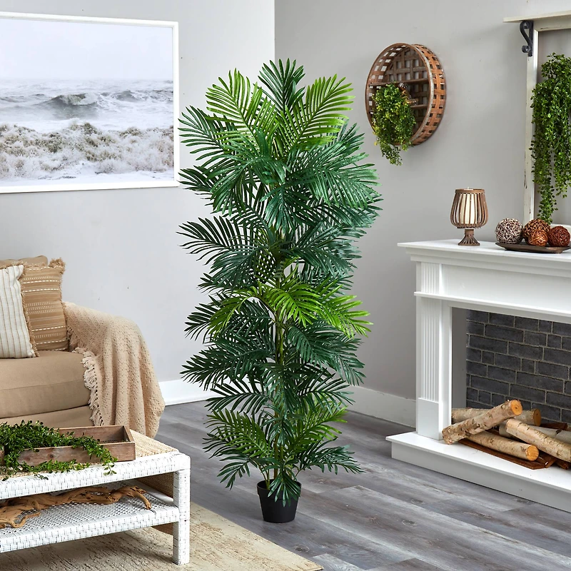 6ft. Potted UV Resistant Areca Palm Tree